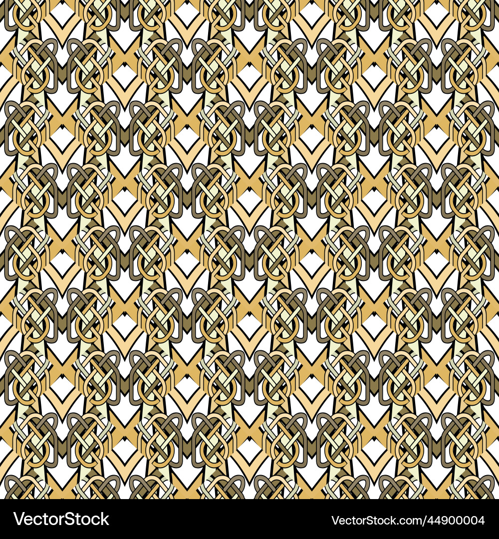 Celtic style abstract seamless pattern zigzag Celtic style abstract seamless pattern zigzag vector image