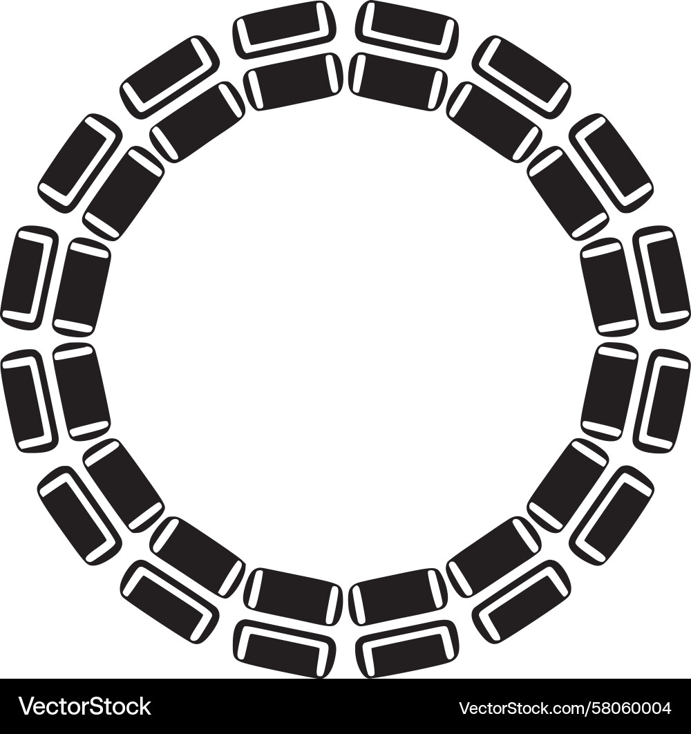 Circular Vehicle Pattern Vector Image