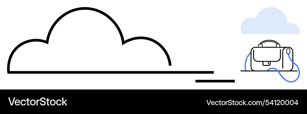 Cloud computing concept with data transfer Vector Image