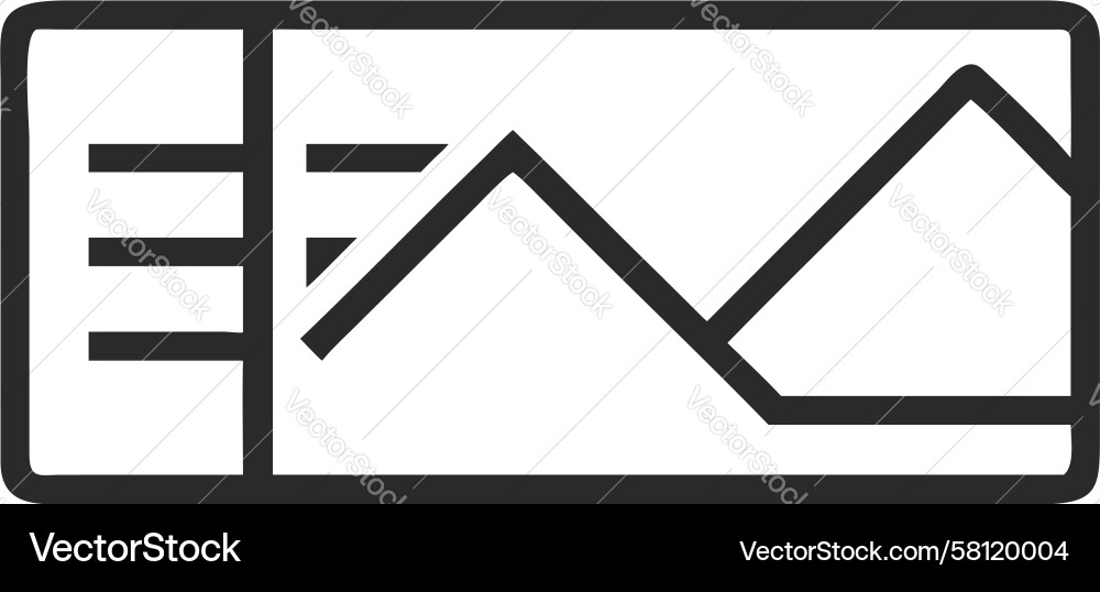 Dynamic Line Graph - Abstrakte Datenvisualisierung Vektorbild