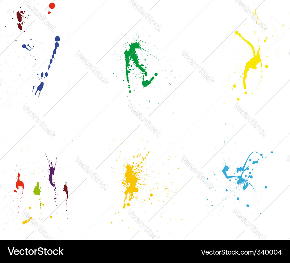 Grunge pattern set vector image