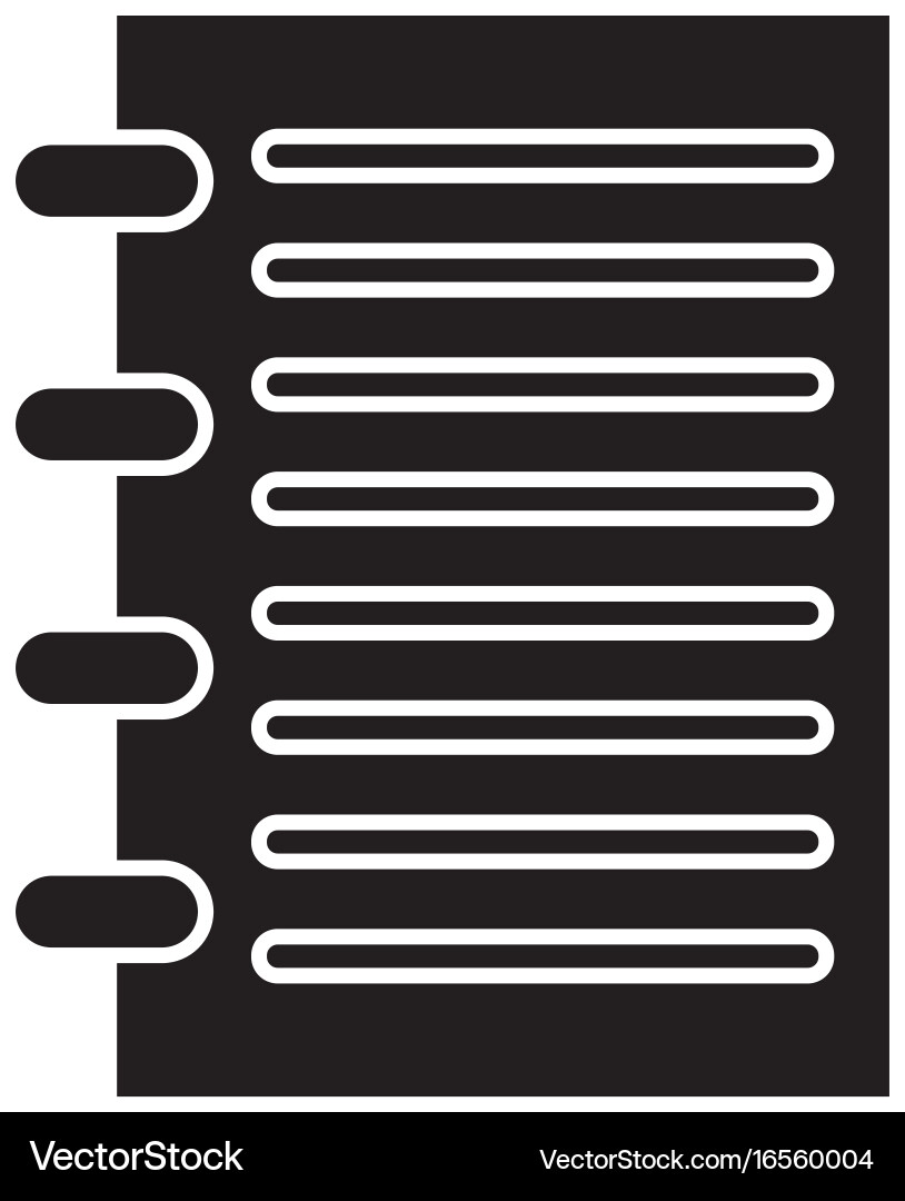 Notebook icon image vector image