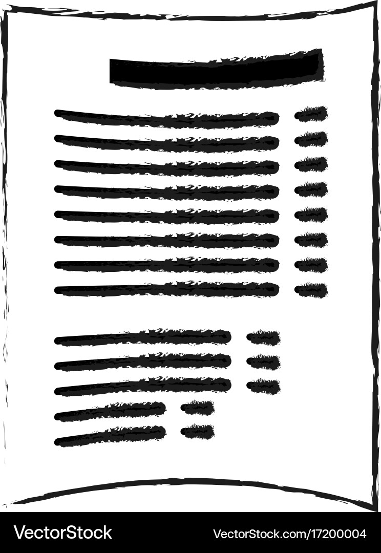 Paper document with lines icon image Vector Image
