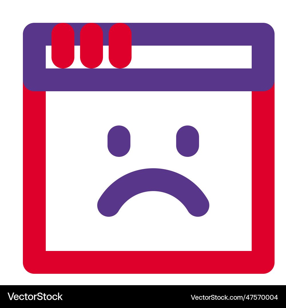 Server down due to software issues vector image