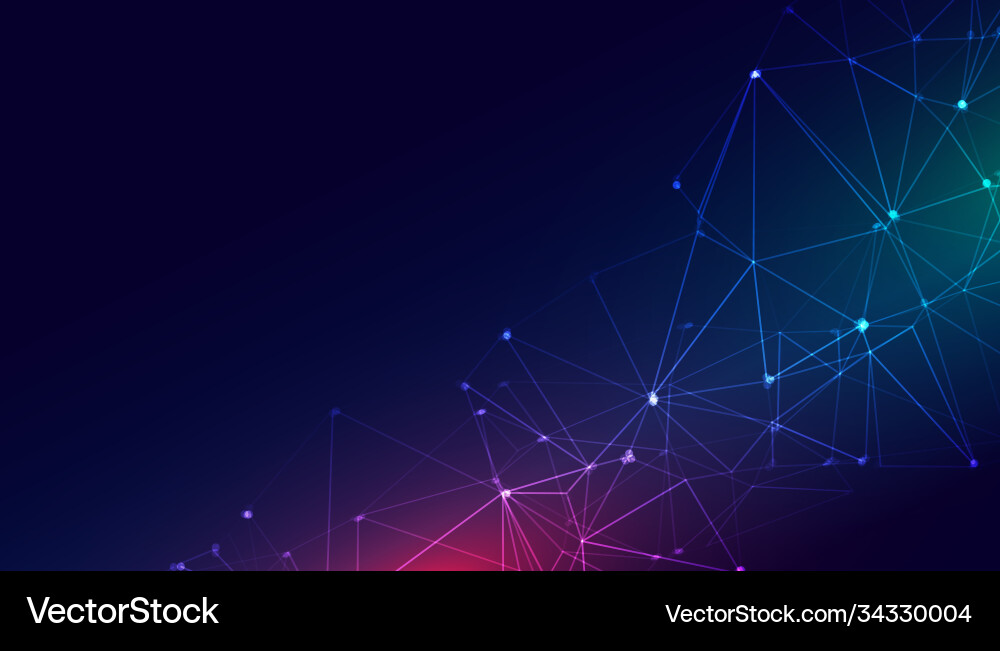 Technology wire mesh network connection digital vector image