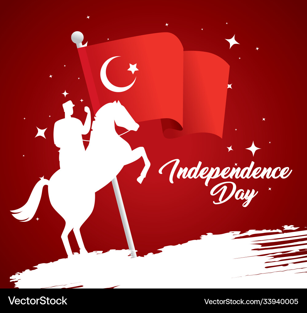 29 october republic day turkey with military 29 october republic day turkey with military vector image