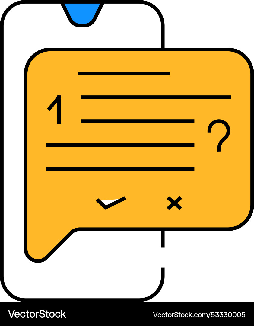 Answer on question call center icon color Vector Image