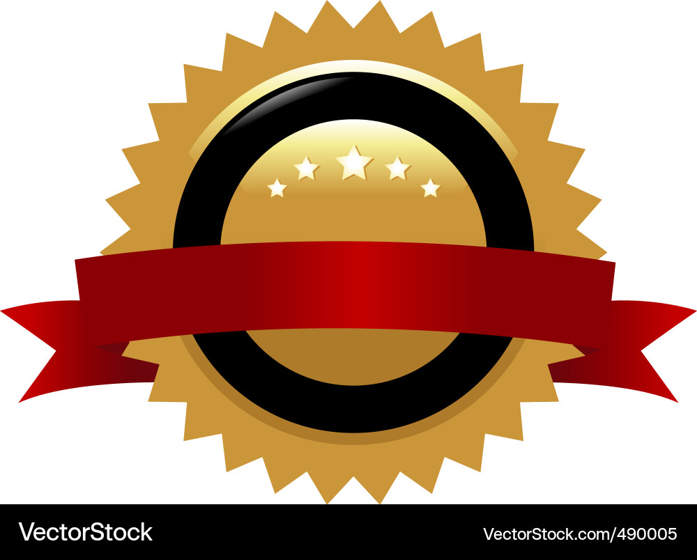 Award & Guarantee Signs vector image