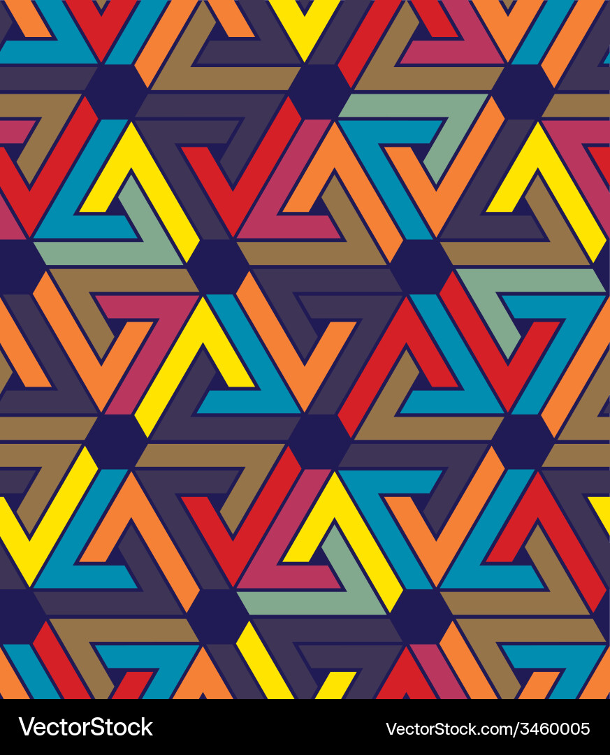 Creative continuous multicolored pattern rich vector image