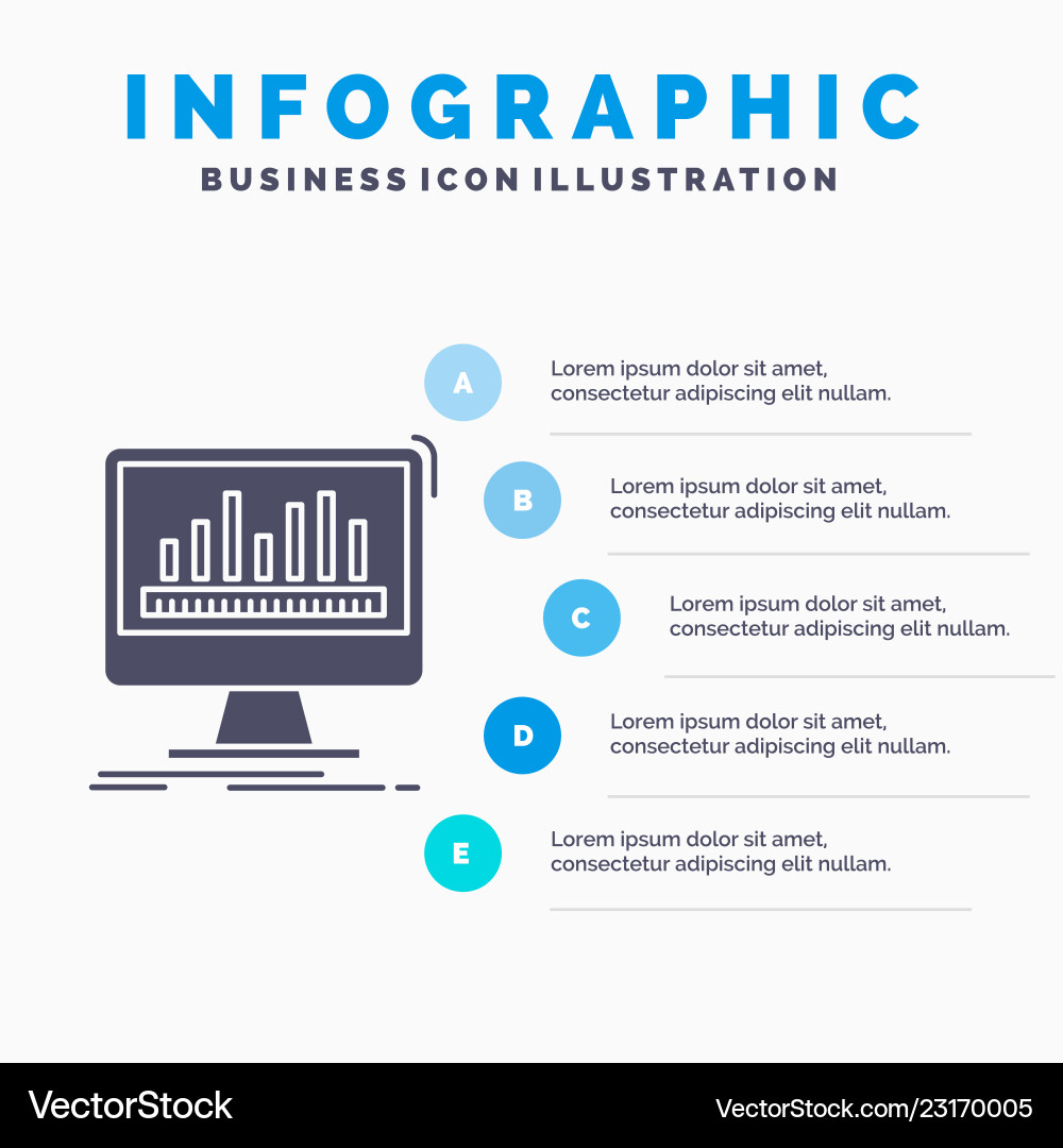 Data Analytics Dashboard Stats Template vector image