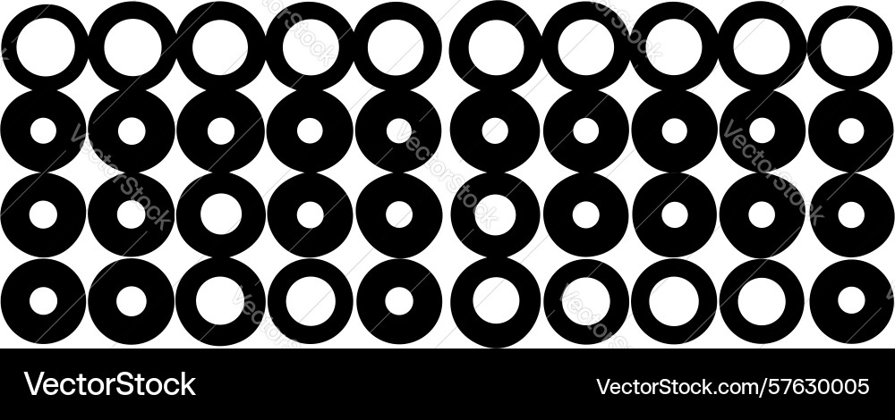 Dense repeating circles pattern design generative vector image