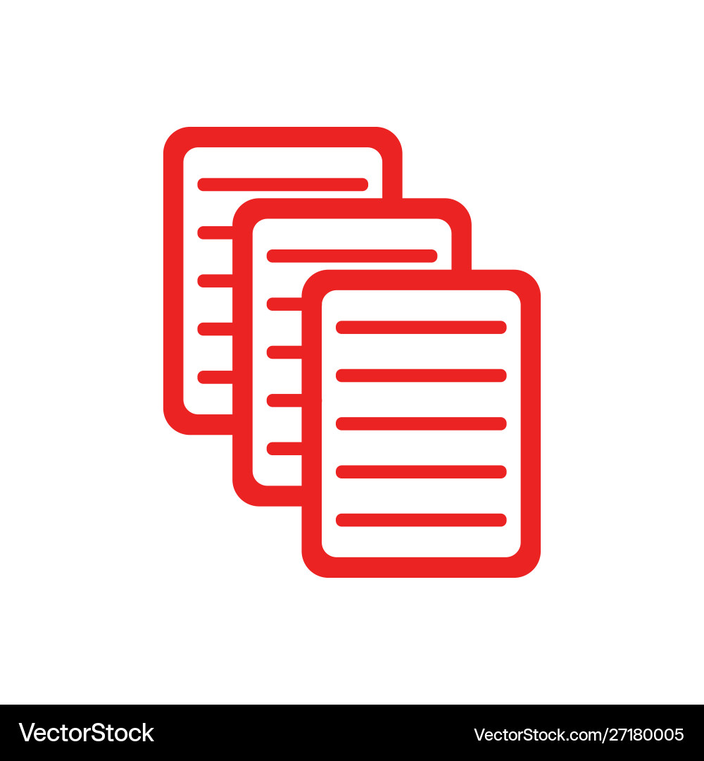 Document and background Vector Image