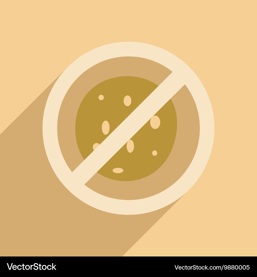 Flat with shadow icon and mobile application germs Vector Image