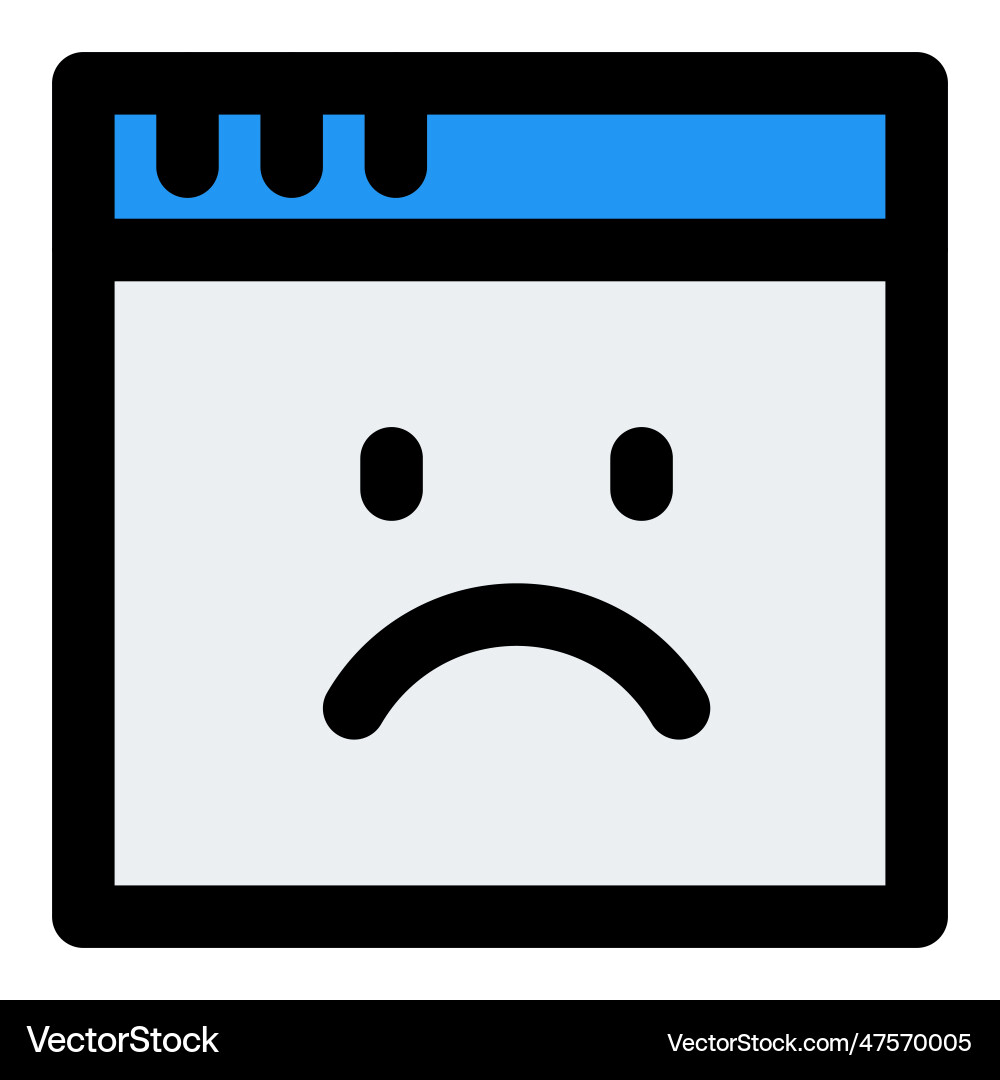Server down due to software issues vector image