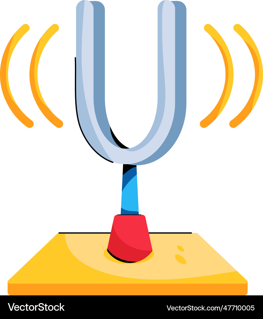 Tuning fork Vector Image