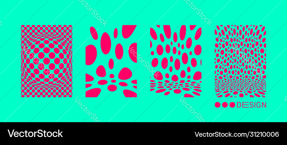 Abstract background circles chaotic dynamic vector image