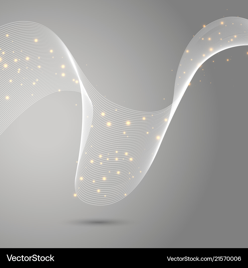 Abstract background with flowing lines Vector Image