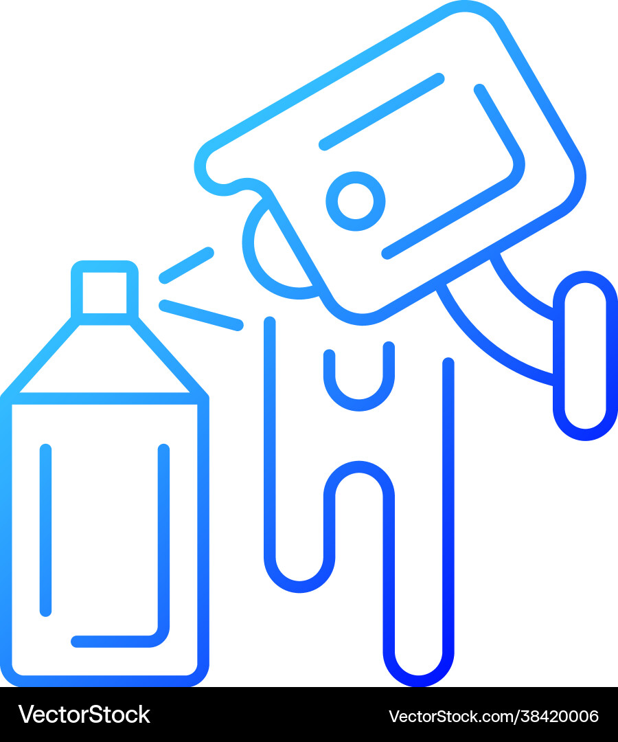 Avoiding graffiti damage with security camera Avoiding graffiti damage with security camera vector image