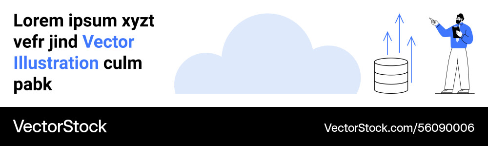Cloud data integration with professional analysis Cloud data integration with professional analysis vector image