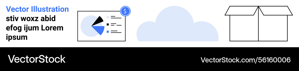 Data analysis cloud computing and delivery Vector Image