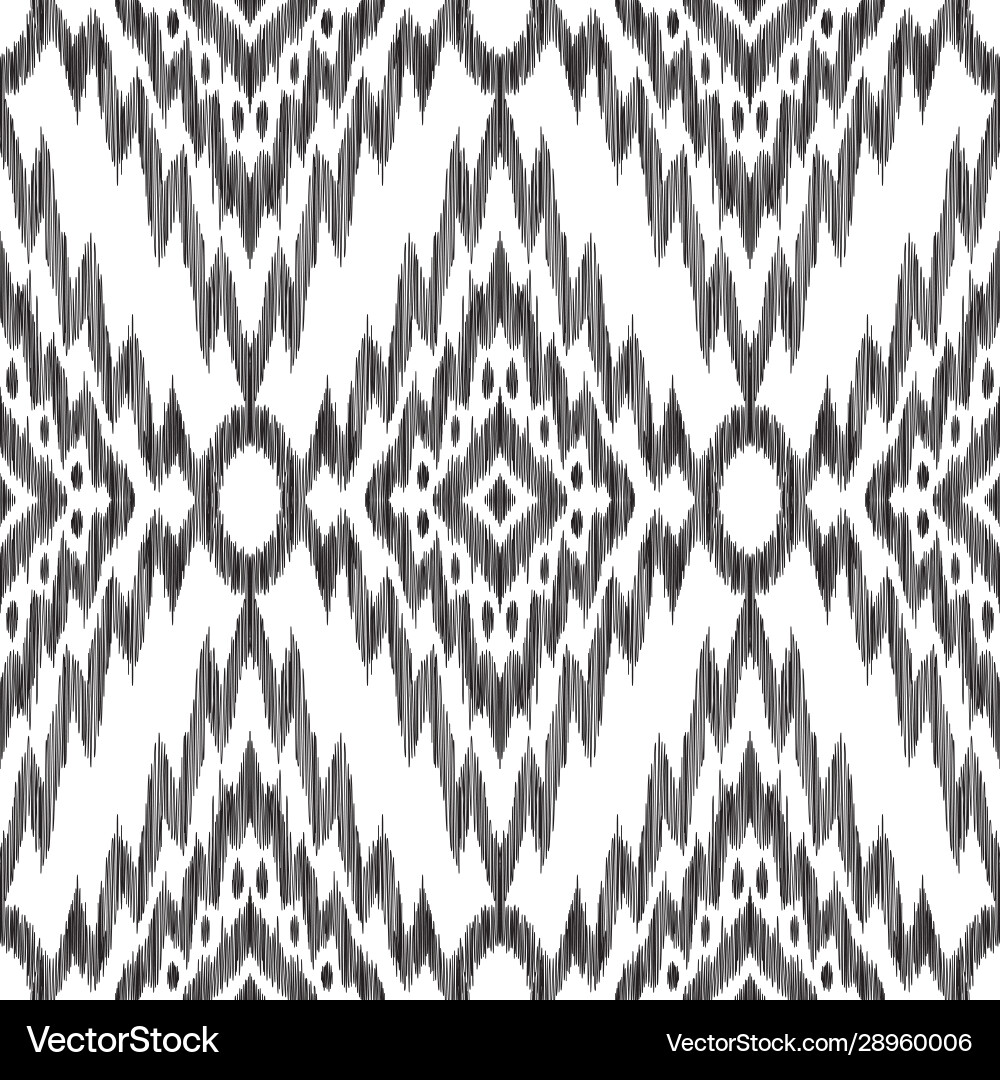 Ikat seamless pattern tribal background – Royalty-Free Vector | VectorStock, image size:1000x1080
