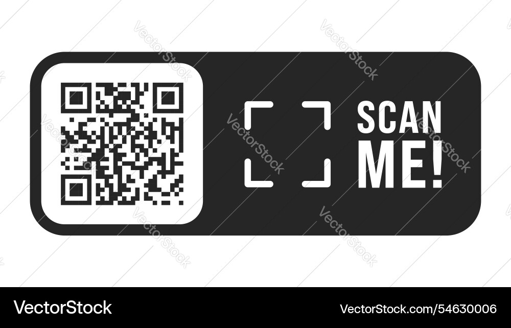 Qr code ready to use isolated on white background vector image