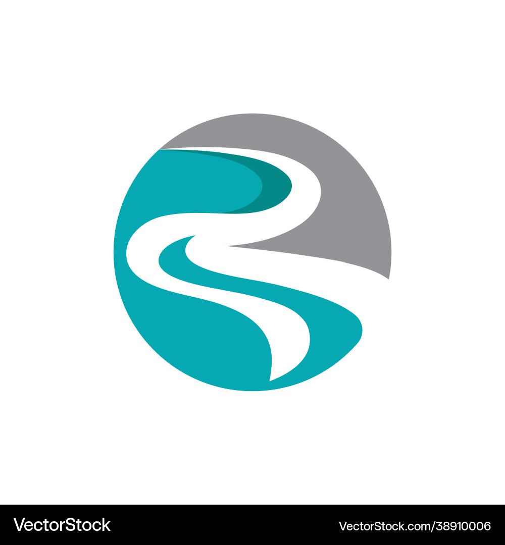 River icon design River icon design Vector Image