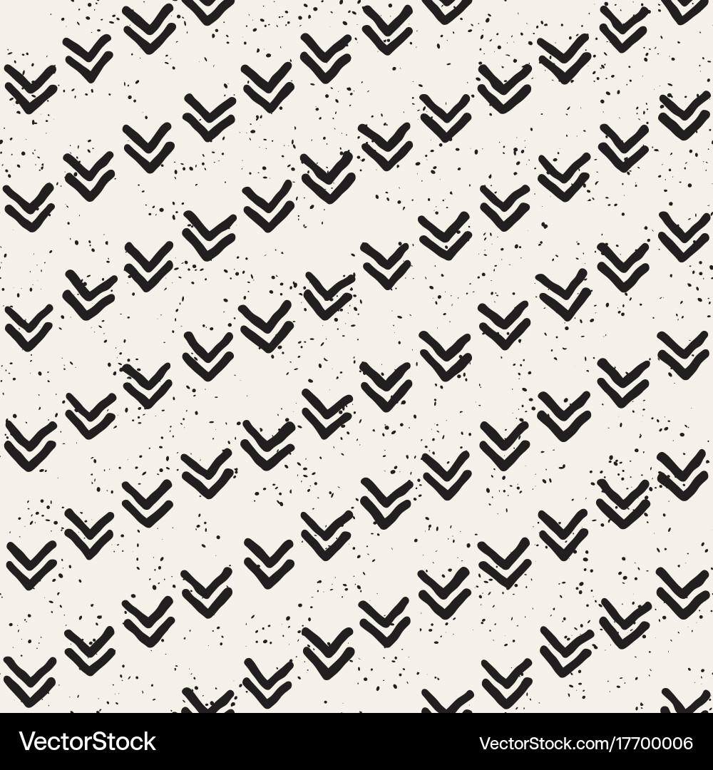 Seamless pattern with hand drawn lines abstract Vector Image