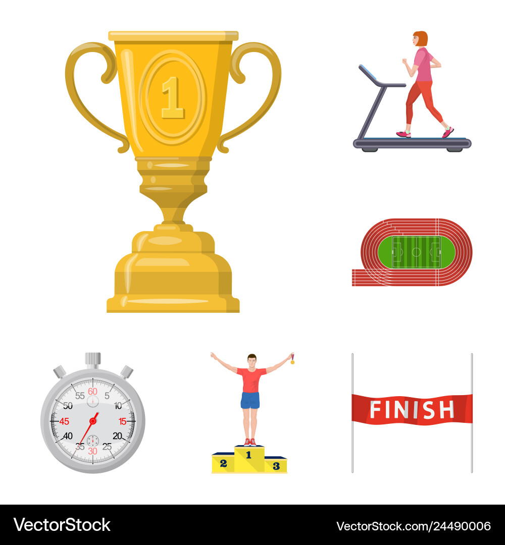 Step and sprint symbol set Step and sprint symbol set Vector Image
