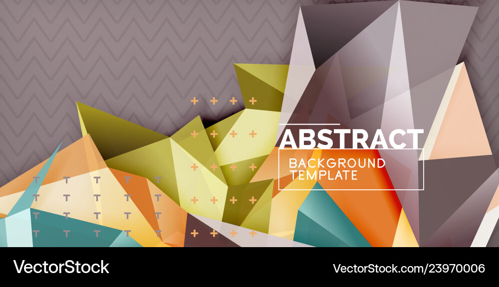 Triangular low poly background design Triangular low poly background design Vector Image