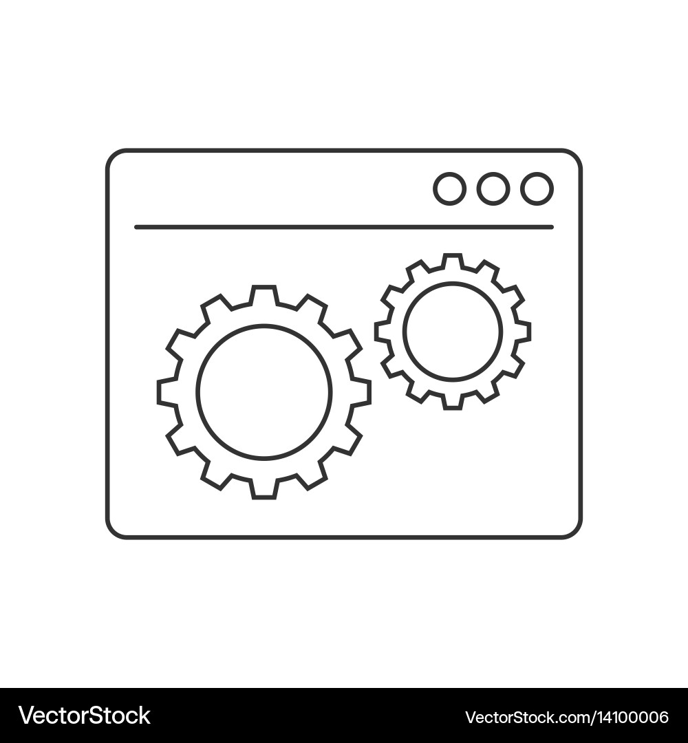 Web Development Icon Vector Image