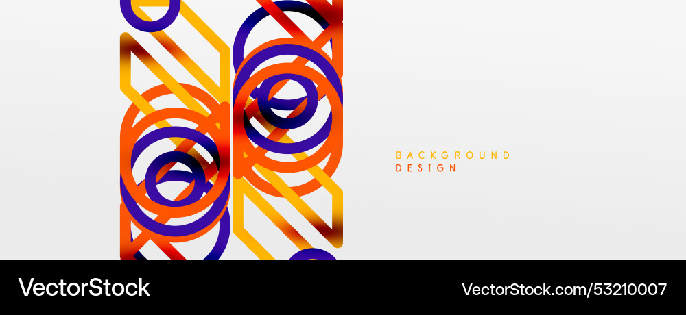 Abstract background - colorful circle lines Abstract background - colorful circle lines vector image