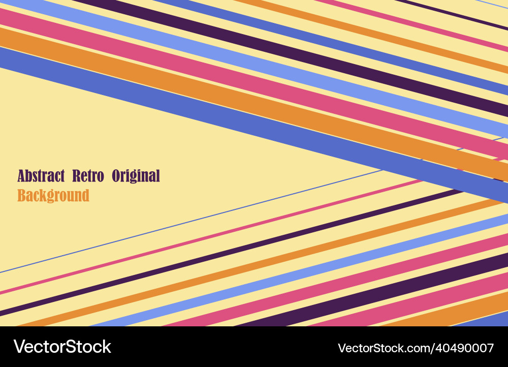 Abstract colorful retro color design template Abstract colorful retro color design template Vector Image