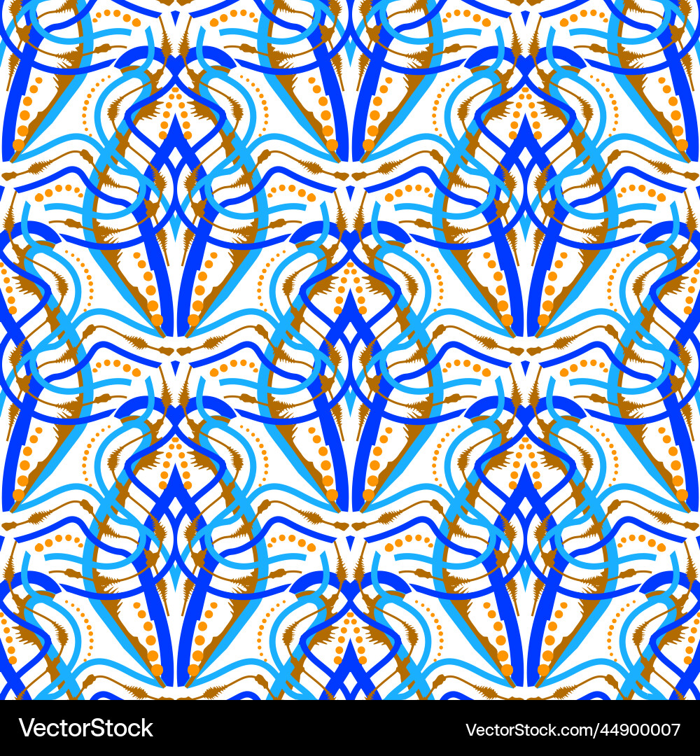 Abstract colorful seamless pattern symmetrical Abstract colorful seamless pattern symmetrical vector image