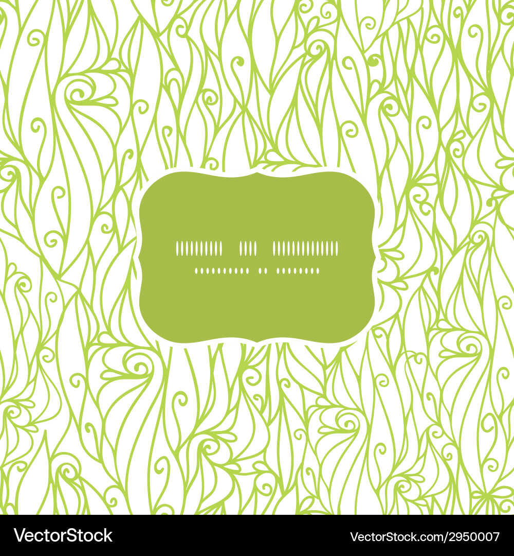 Abstract swirls texture frame seamless pattern Vector Image
