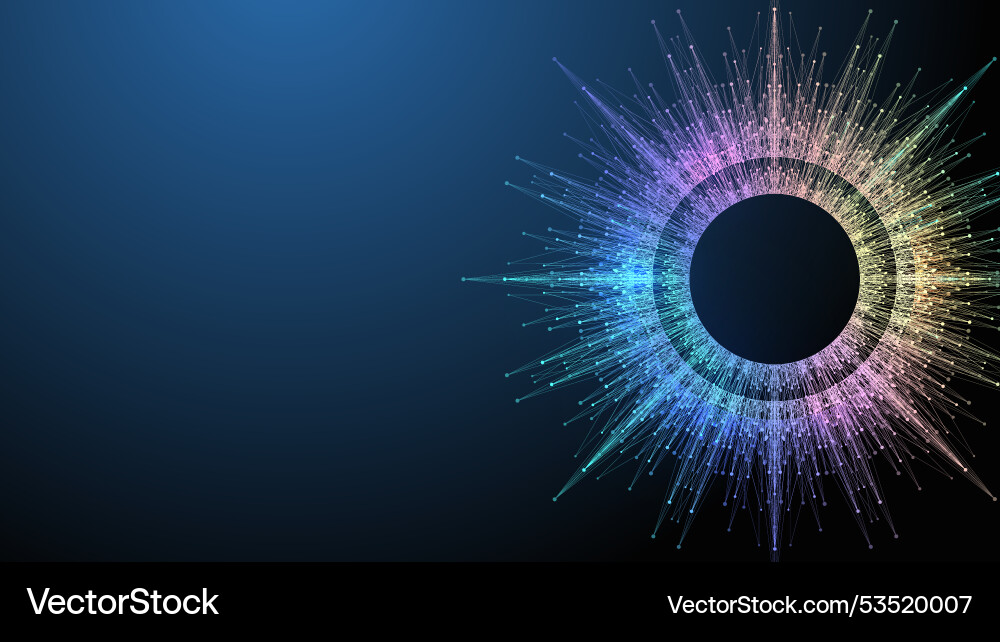 Ai banner concept in the digital style generative Ai banner concept in the digital style generative vector image