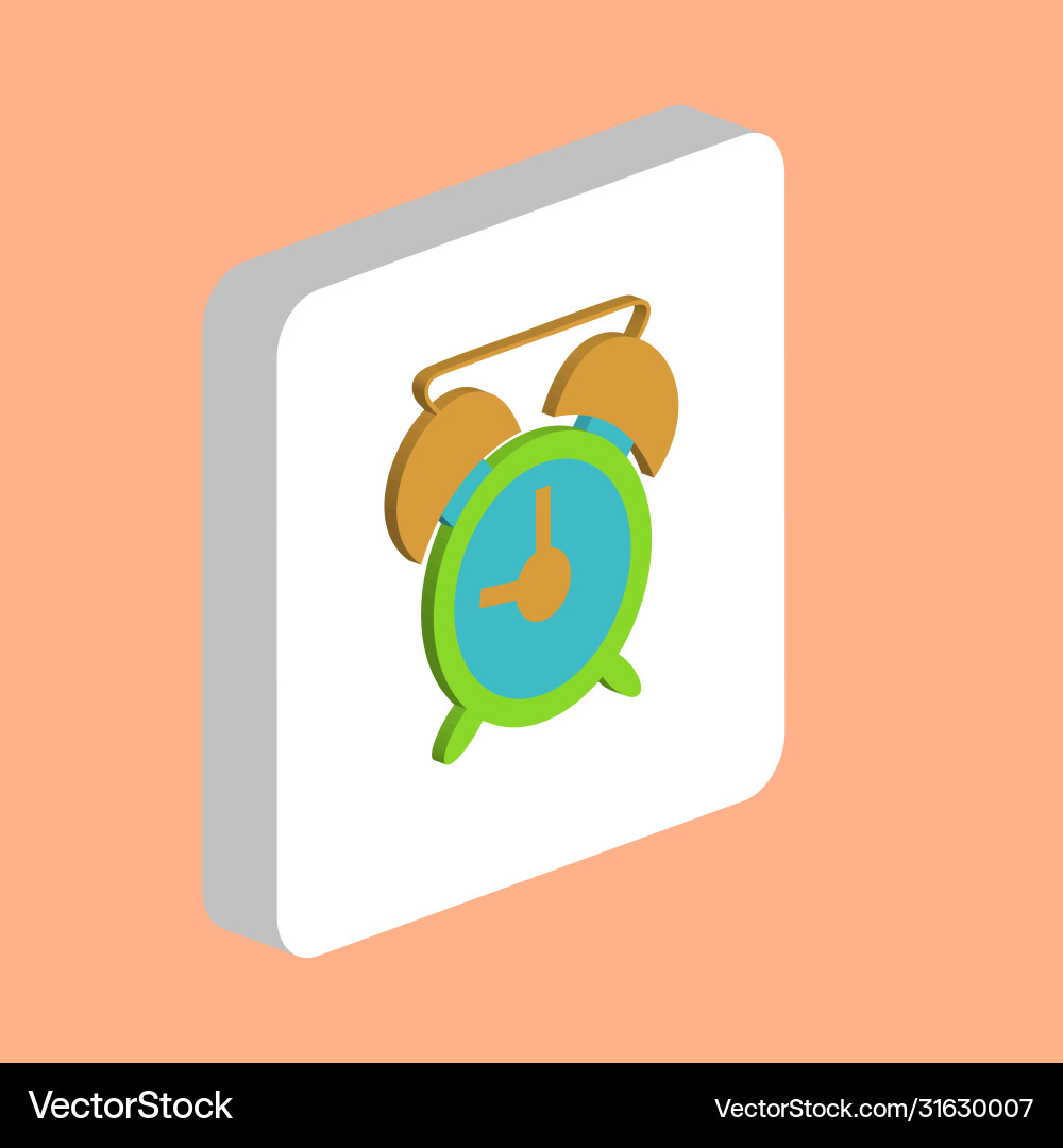 Alarm clock computer symbol Alarm clock computer symbol vector image
