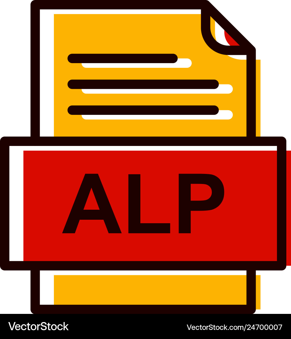 Alp file document icon Vector Image