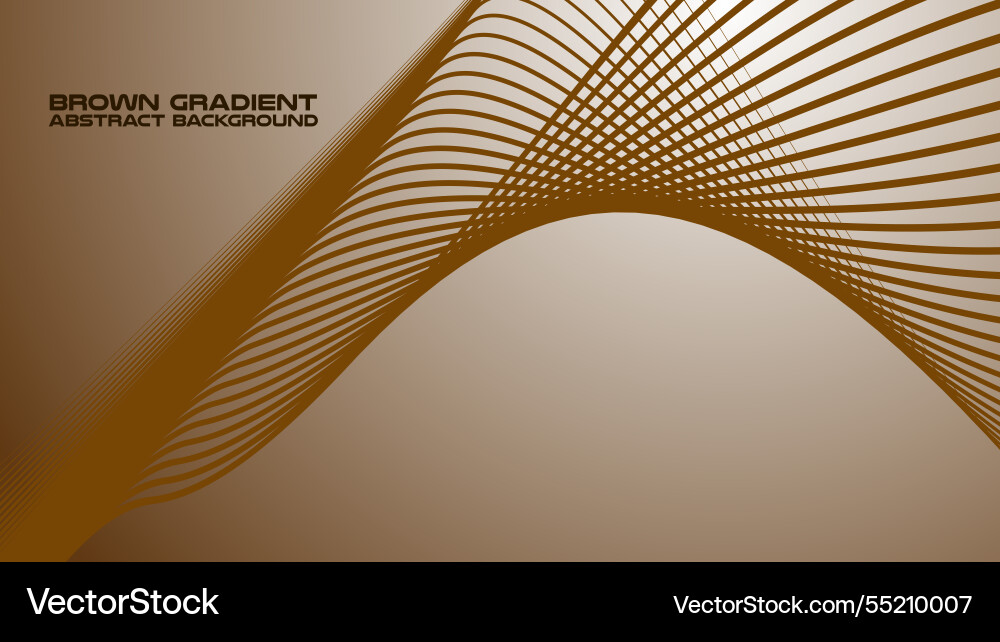 Brown gradient with curve line abstract Vector Image