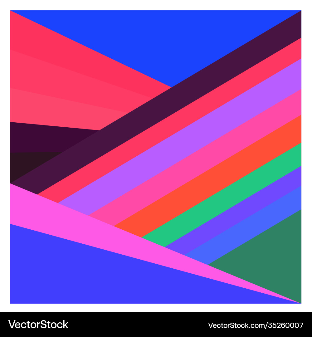Colorful geometric and curve background pattern Vector Image