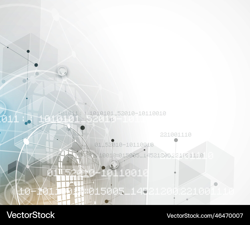 Cyber security and information or network Cyber security and information or network vector image