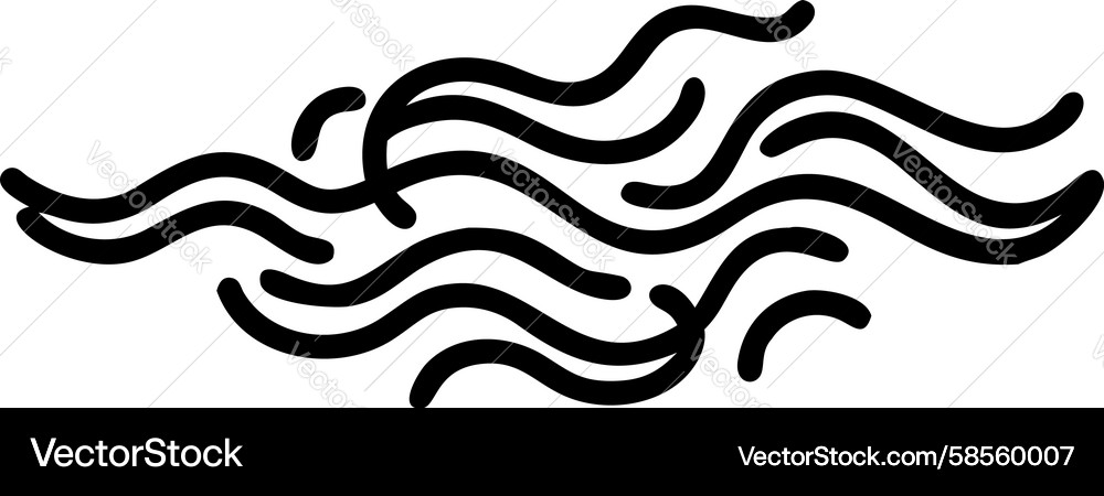 Dynamic Wavy Line Pattern Vector Image