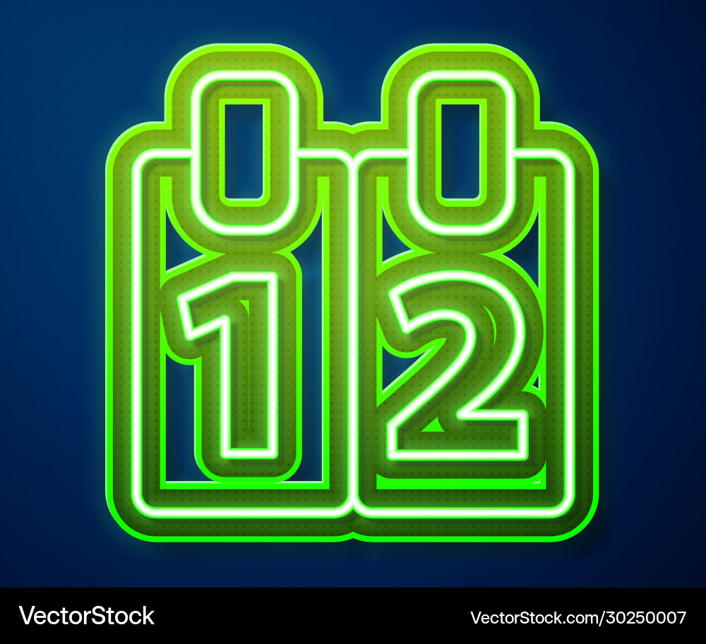 Glowing neon line mathematics function cosine icon Glowing neon line mathematics function cosine icon Vector Image