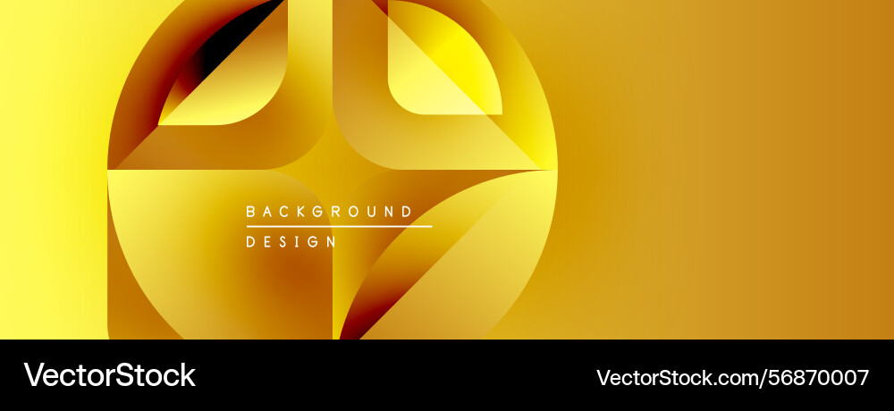 Golden abstract shapes overlap creating dynamic Golden abstract shapes overlap creating dynamic vector image