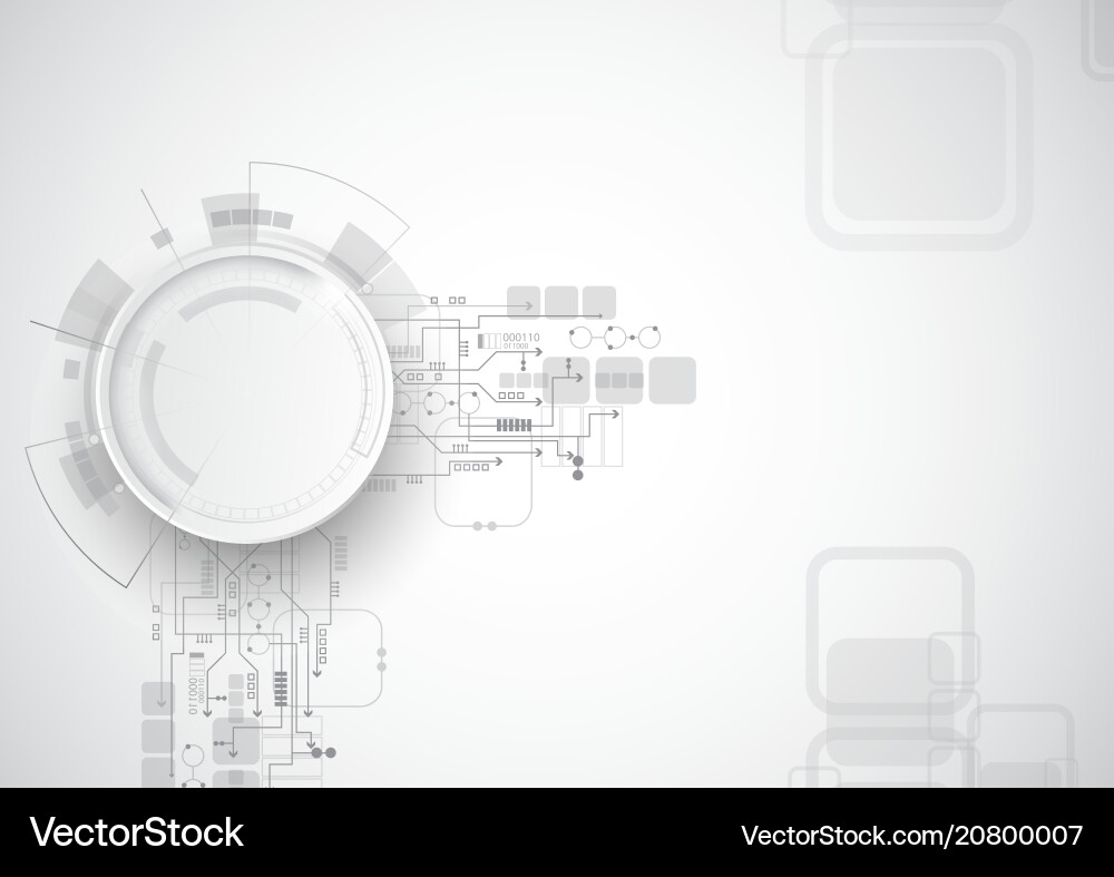 Grey circuit abstract technology Grey circuit abstract technology vector image