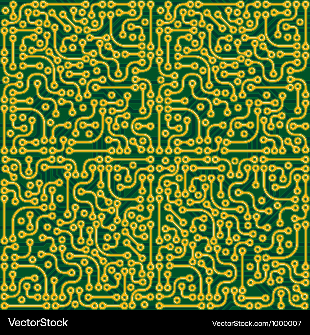 Modern Circuit Board Pattern Vector Image