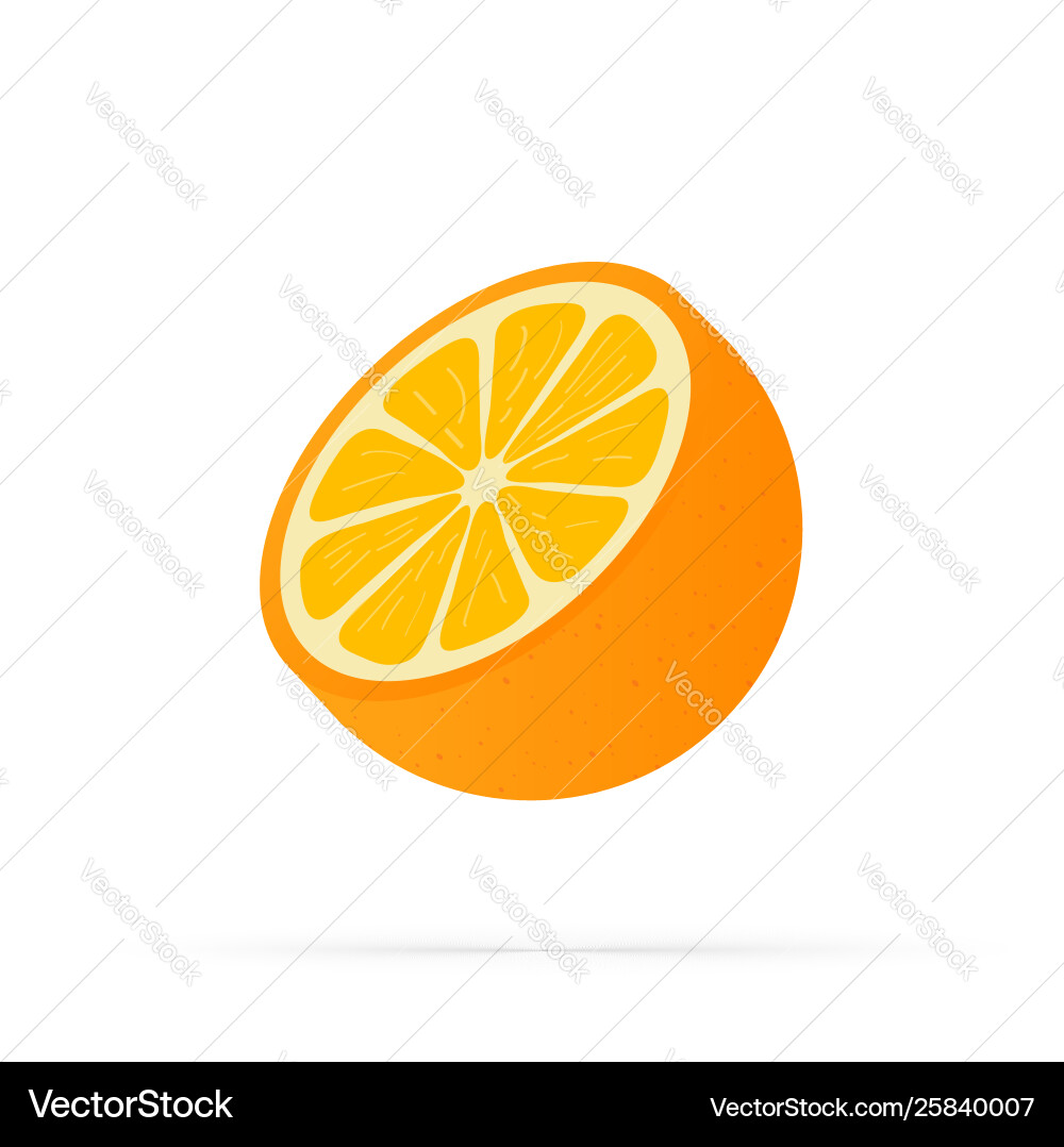 Orange mit Blättern ganz und Scheiben Orangen Orange mit Blättern ganz und Scheiben Orangen vektorbild