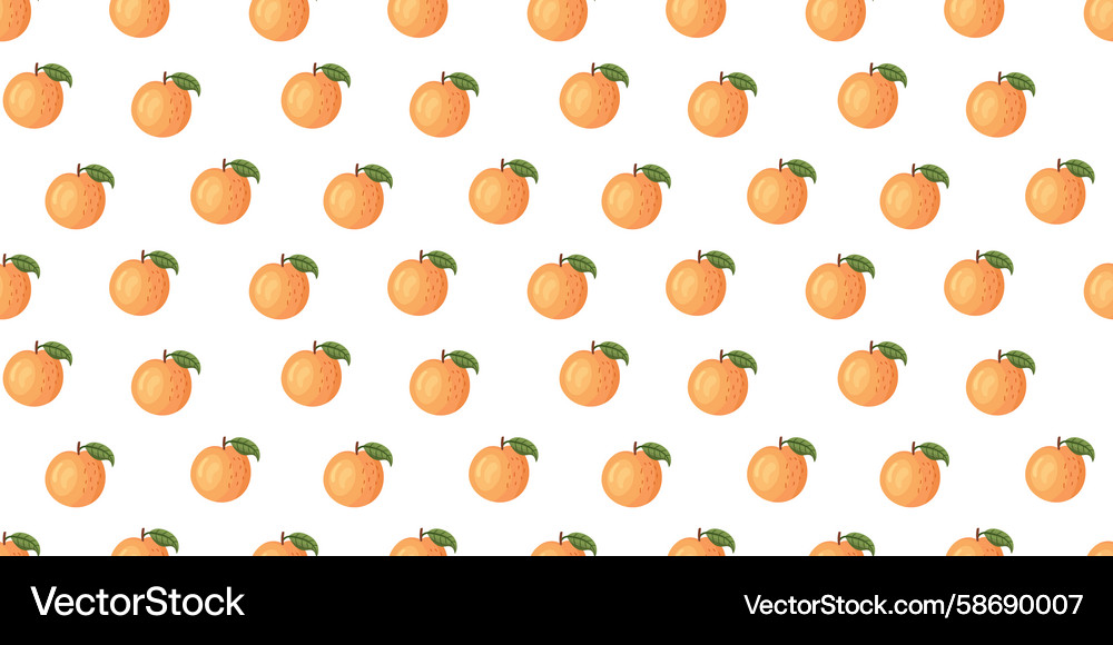 Peach pattern with multiple small peaches on white Peach pattern with multiple small peaches on white Vector Image