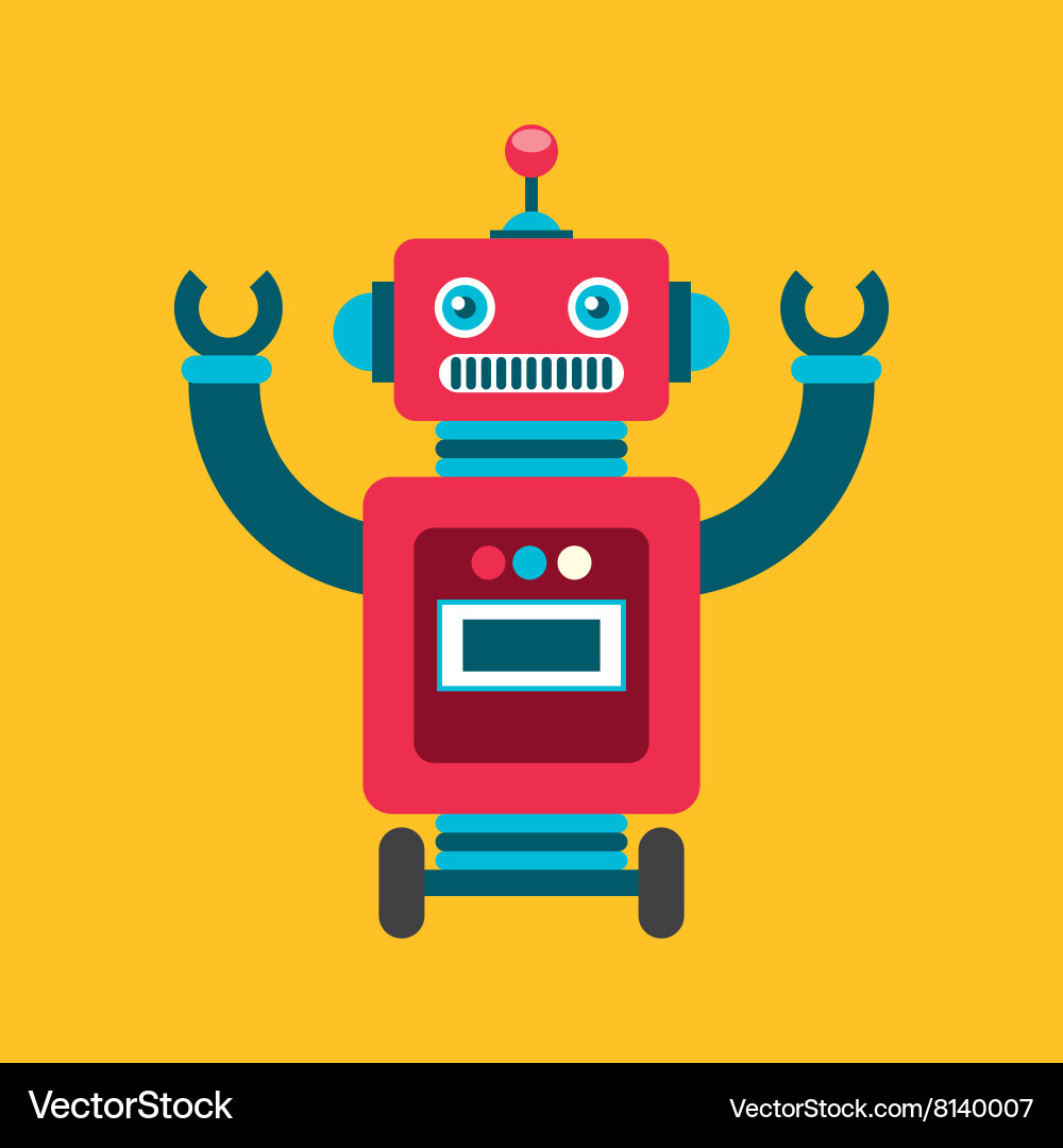 Robot concept design vector image