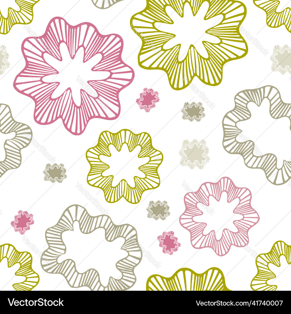 Seamless pattern on a white background abstract Vector Image